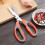 Ciseaux de cuisine robustes en acier inoxydable (1 paire) 5