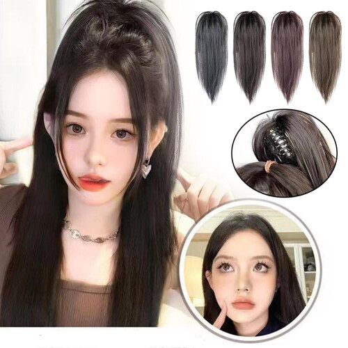 Extensión de coleta lisa para mujer con pinza. 1