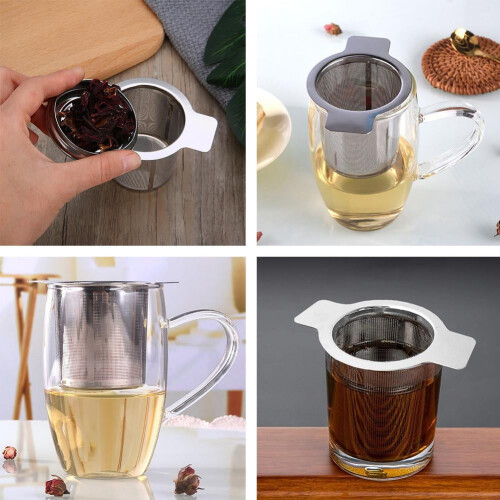 Wiederverwendbarer Teefilter aus Edelstahl, 1 Stück 1