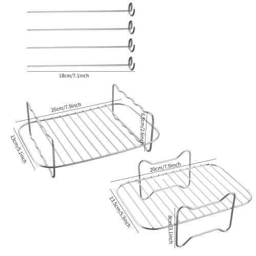 Grille pour friteuse à air chaud, cuisson vapeur et refroidissement 2