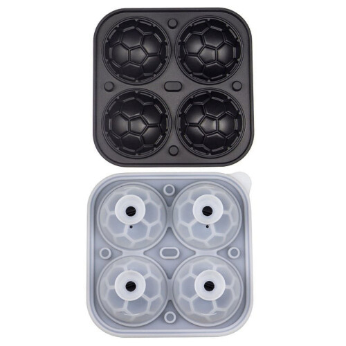 3D-fotbollsform i silikon med lock, 12 st 1