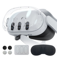 FüR Meta Quest 3 Headset Q 3 Host Crystal Case Objektivabdeckung GehäRteter Film Rocker Cap Starker Schutz VR-ZubehöR