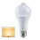 LED-bollamp met PIR-bewegingssensor, 9W E27B22 6