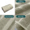 Beige Cotton Hand Towels Terry Striped 2-Pack 6