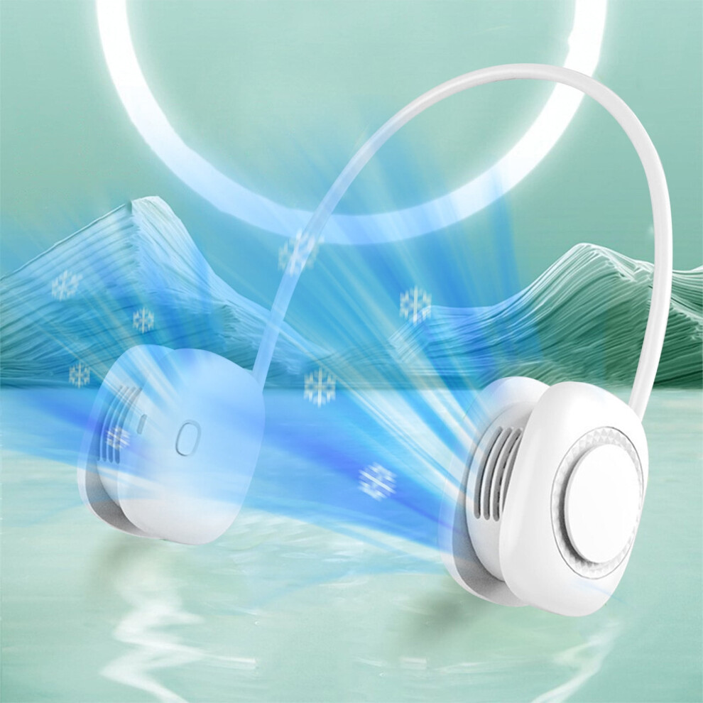 Neck Fan Usb Rechargeable Bladeless 3 Speeds 901175800375