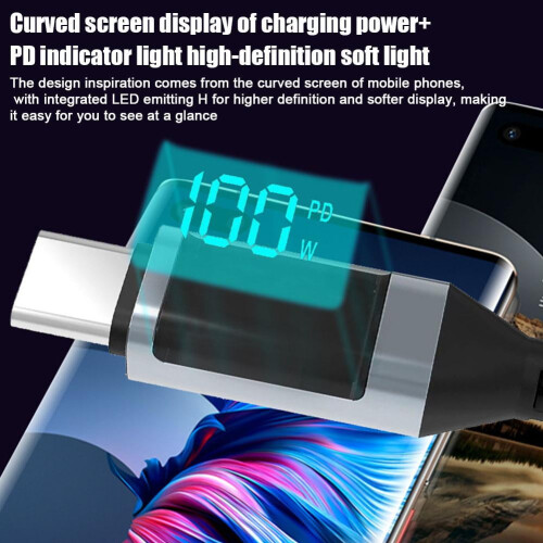 Kabel ładujący USB-C do USB-C2 metry100 W 2