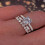 Women's 925 Sterling Silver White Sapphire Ring Set 1