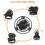 Tragbare LED-Zeltlampe mit Ventilator für Camping 2-in-1 6