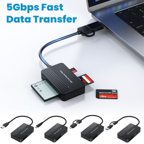 Czytnik kart USB 3.0/Typ C 4 w 1 Micro SD TF CF MS 1