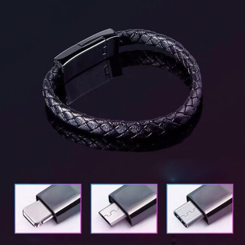 Cable USB para cargar pulseras iPhone y Android, 1 m 2