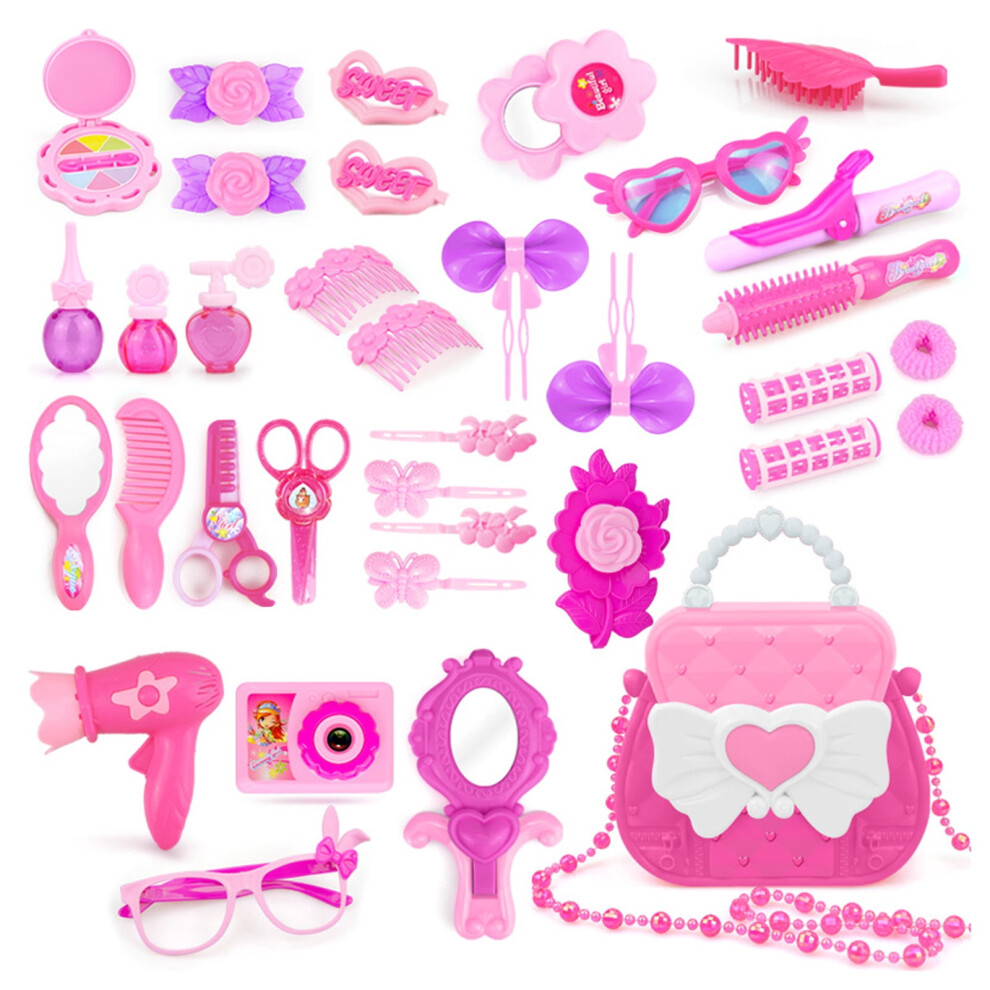 Makeup Toy Set for Kids - ABS Cosmetic Play Set with Hair