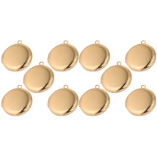 Stainless Steel Photo Locket Pendant 10 pcs