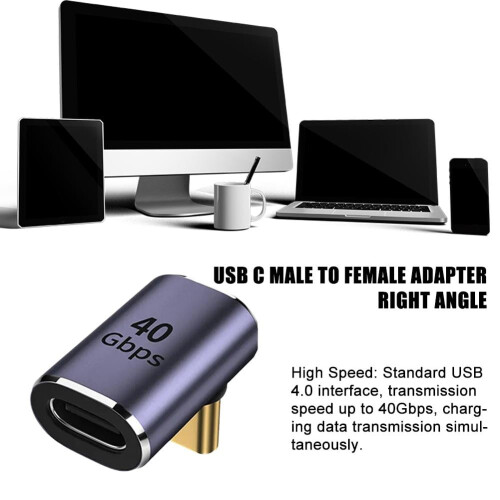 USB-C-Adapter, 90-Grad-Winkelstecker, 40 Gbit/s 2