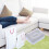 Leg Elevation Pillow Gray Navy Inflatable PVC 5