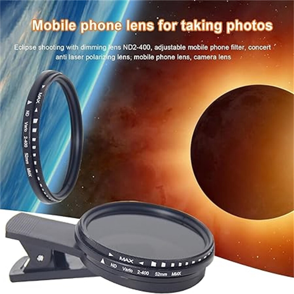 Solar Camera Lens Filter Eclipse Mirror Clip-On For 901175809736