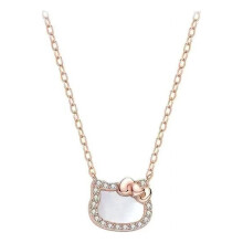 Hello Kitty necklace alloy silver rhinestone pendant