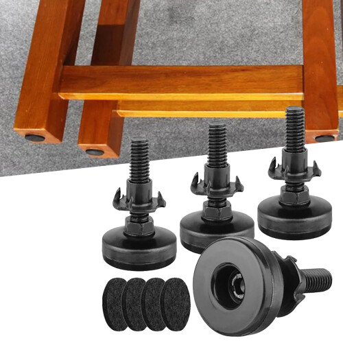 Aurora Trade Sofa Feet Adjustable 3/8 Inch 4 Pack