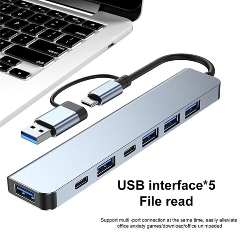 8-in-1-Dockingstation mit USB-A- und USB-C-Hub 1