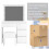 ALFORDSON Coiffeuse Maquillage Miroir Vanité Éclairage LED Chambre à Coucher 11