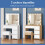 ALFORDSON Coiffeuse Maquillage Miroir Vanité Éclairage LED Chambre à Coucher 9