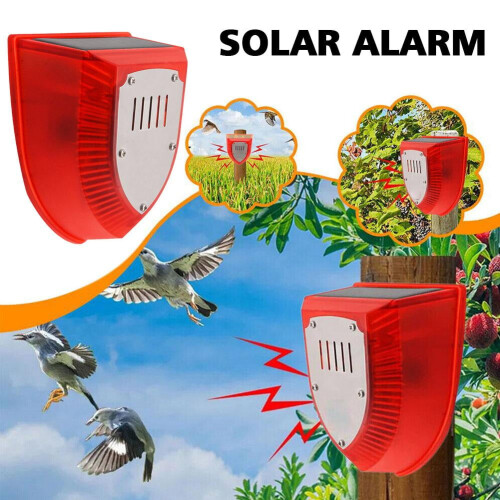 Solar-powered infrared alarm for theft and animal detection 1