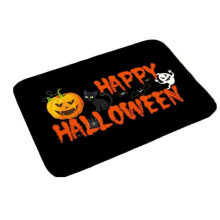 Aurigate Halloween black cat rug non-slip 23x16 inch