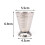 Wijnglas metalen maatbeker 75 ml 6