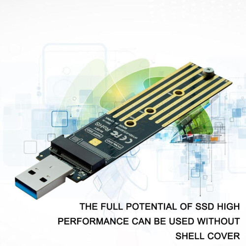 NVMe-zu-USB-Adapter für M.2-SSD USB 3.1 Typ A 1