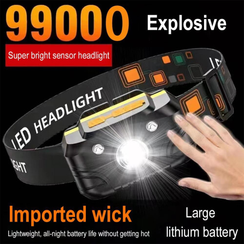 Wiederaufladbare LED-Stirnlampe mit Lichtsensor 2