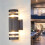 Solar Wall Light Outdoor Waterproof Modern Plastic Porch 1