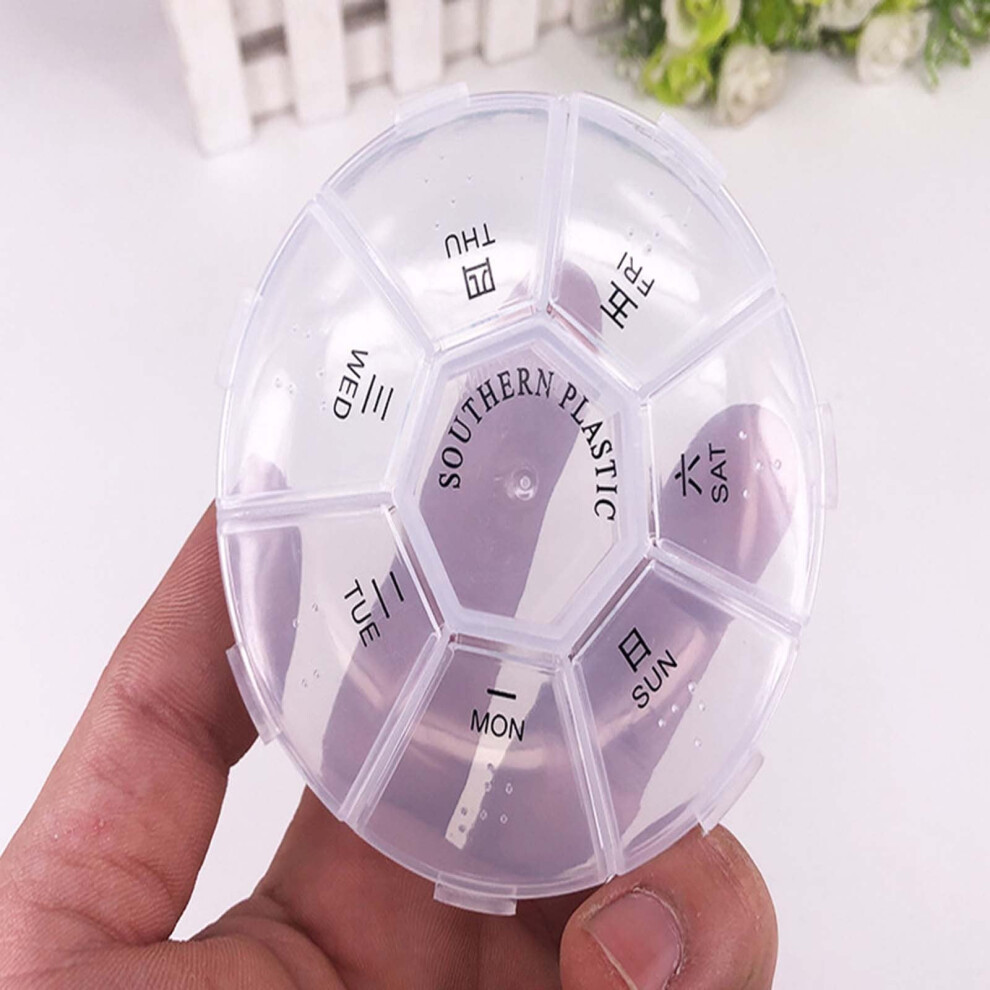 Medicine Box Organizer with 7 Compartments
