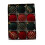 Christmas Tree Ornaments Red Flocking 12pcs 6cm 1