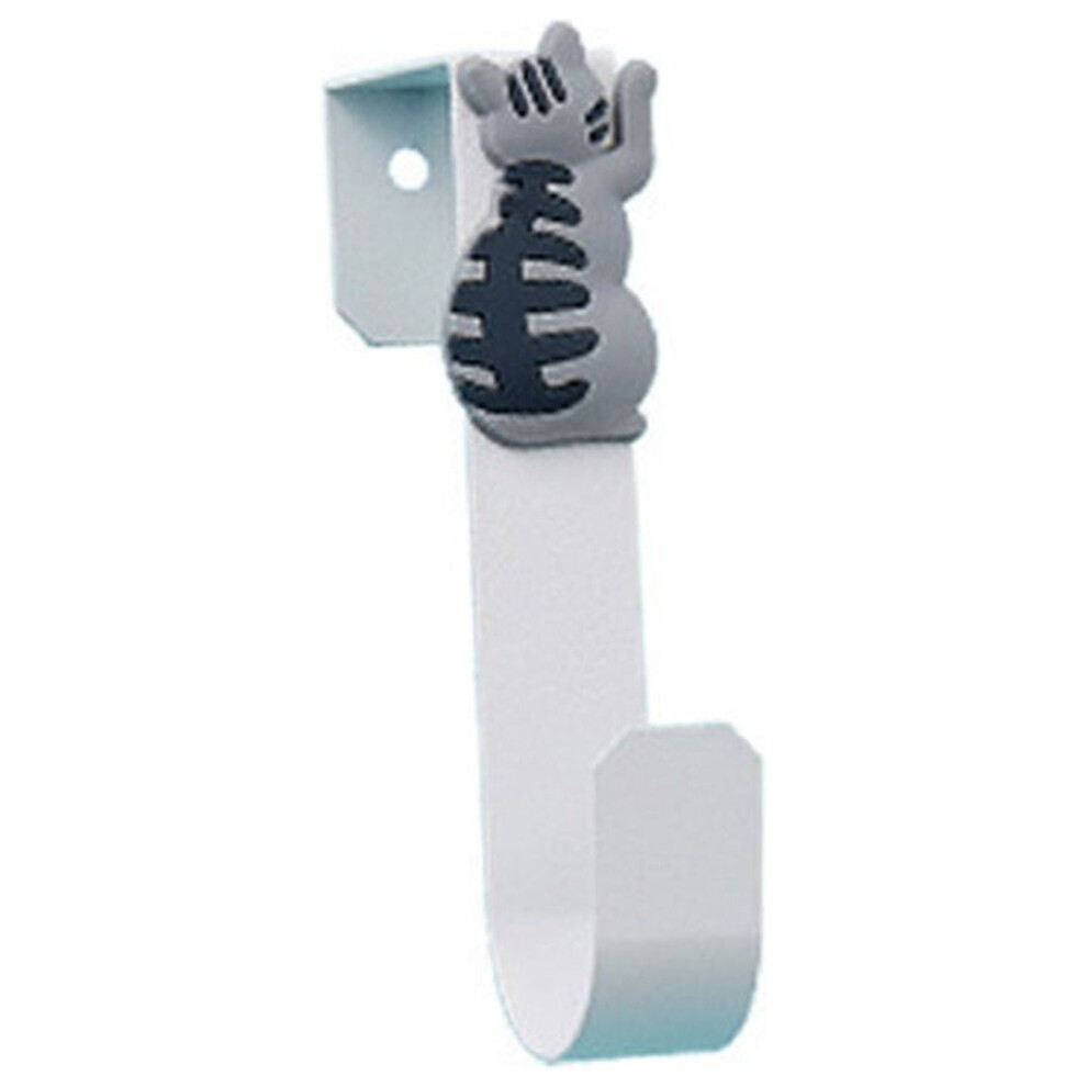 Stainless Steel Over-The-Door Hook Rack 6 Hooks 901175818493