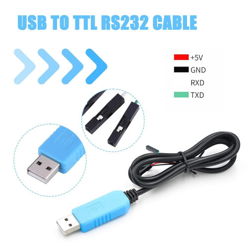 Módulo convertidor USB TTL a RS232 PL2303TA 1