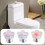 Flower-shaped toilet flush button helper Y6H2 6