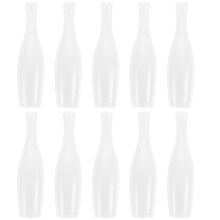 Bowling ball toy mini desktop game set 10 pcs white