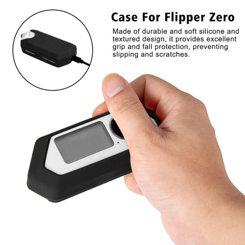 Funda protectora de silicona negra para Flipper Zero 2