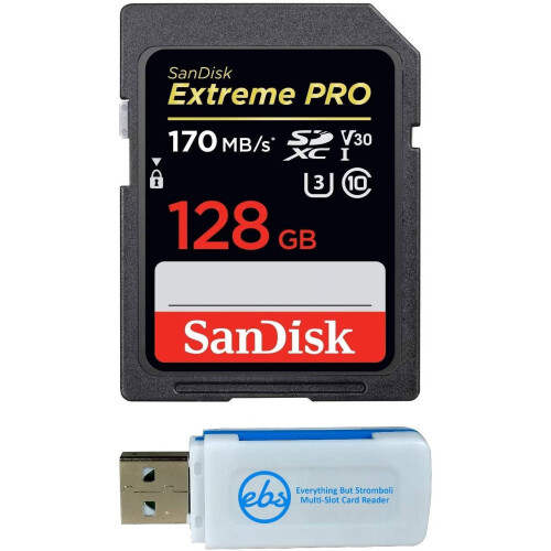 SDXC Extreme Pro-minnekort 128 GB