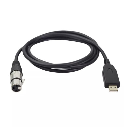 USB apa - 3 tűs XLR anya adapterkábel