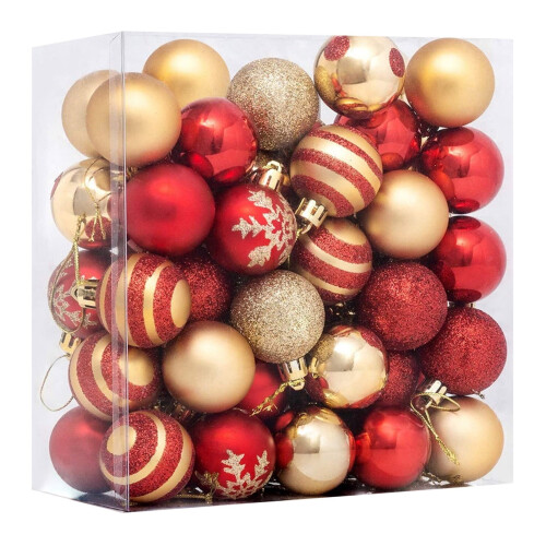Viflosae Christmas Tree Ornaments Black 50PC 1
