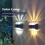 Solcellsdriven LED-vägglampa för utomhusbruk, 4-pack 3