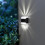 Solcellsdriven LED-vägglampa för utomhusbruk, 4-pack 5