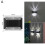 Solcellsdriven LED-vägglampa för utomhusbruk, 4-pack 7