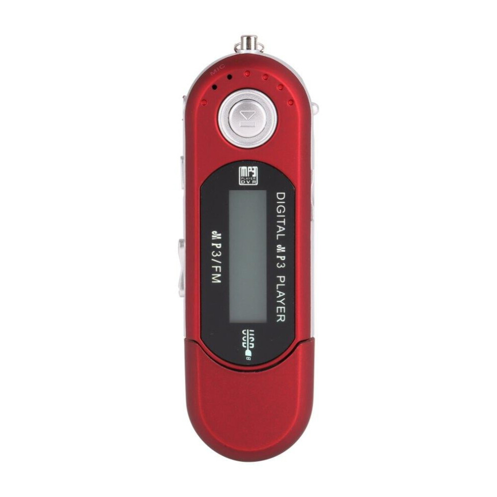 Usb Mp3 Player With Fm Radio And Recording 4Gb Red 901175826801