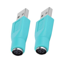 PS/2-adapter (vrouwelijk) naar USB-adapter (mannelijk) (2 stuks)