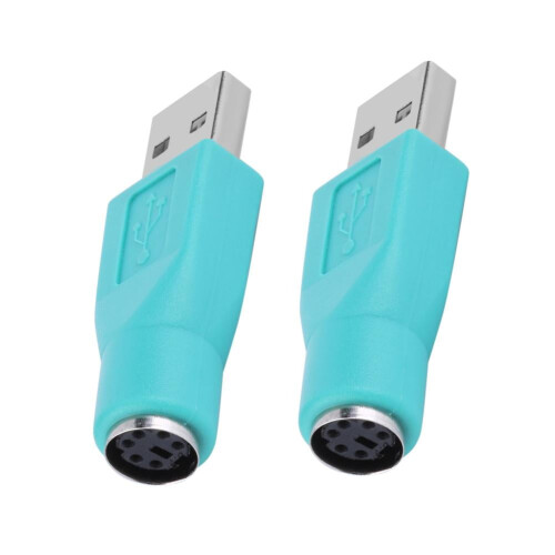 PS/2-adapter (vrouwelijk) naar USB-adapter (mannelijk) (2 stuks)
