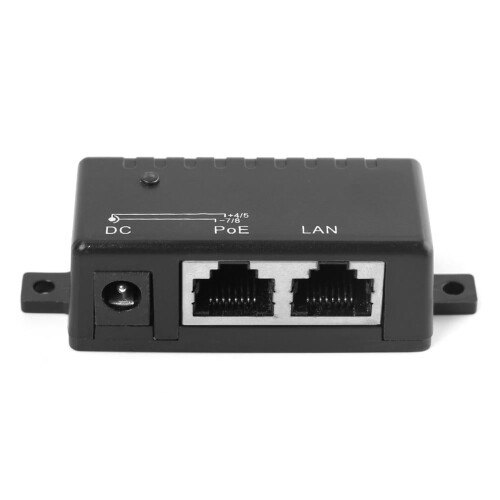 PoE und RJ45, DC 5,5 x 2,1 mm
