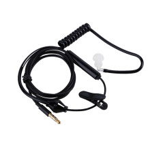 Jixopn3.5mm luchtslang mono headset met siliconen