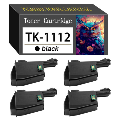 Cartucho de toner compatível com TK-1112 com chip para Kyocera