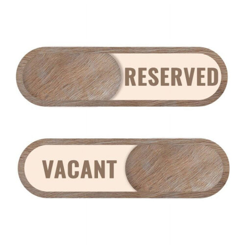 Panneau « Réservé » en acrylique pour porte (1 pièce)